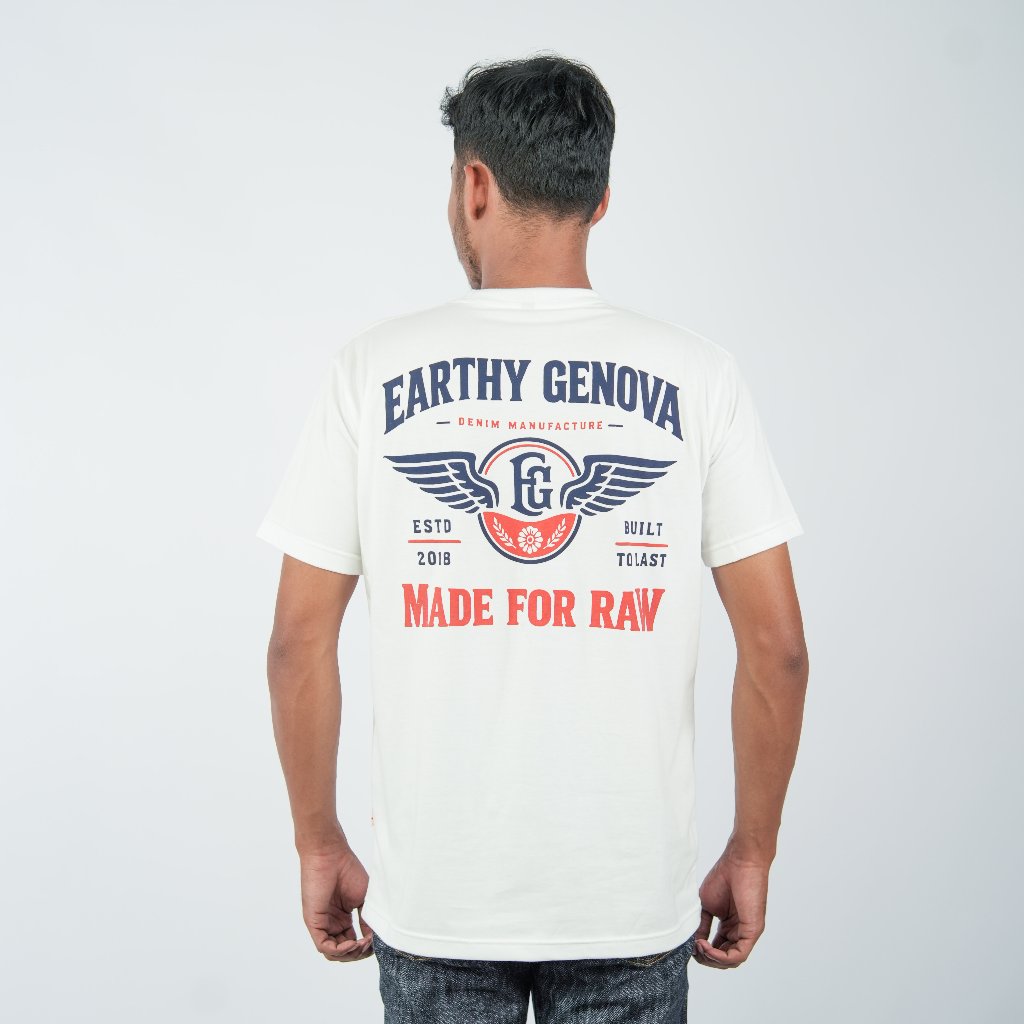 EARTHY GENOVA - White T-Shirt Series