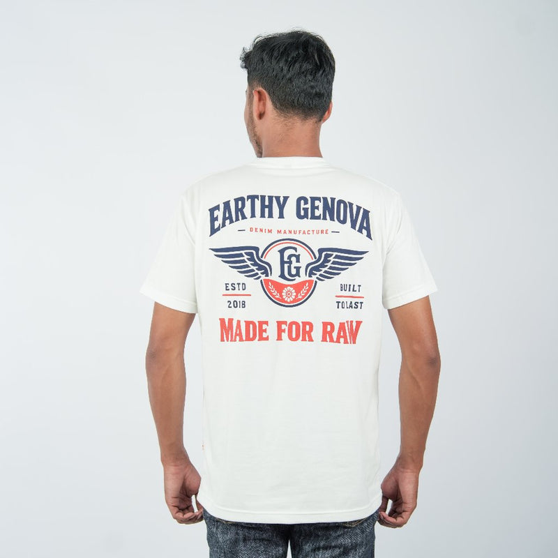 EARTHY GENOVA - White T-Shirt Series