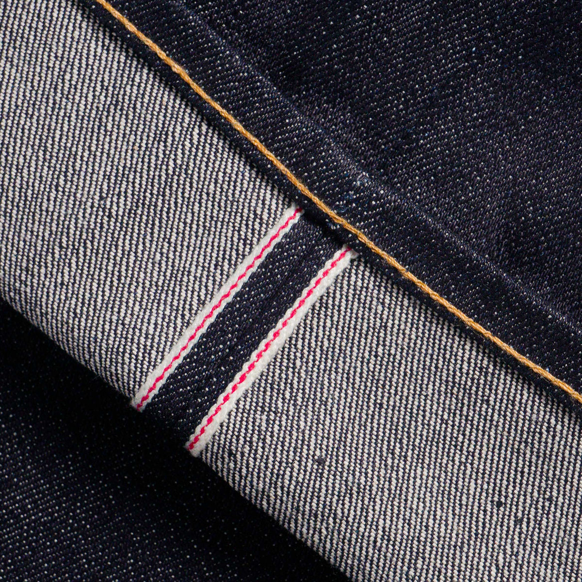 LYNX 15oz SANFORIZED SUPER DEEP INDIGO RED LINE SELVEDGE SLIM FIT CUT
