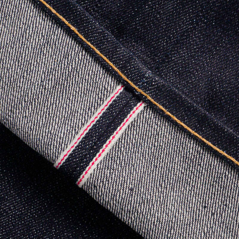 LYNX 15oz SANFORIZED SUPER DEEP INDIGO RED LINE SELVEDGE SLIM STRAIGHT CUT