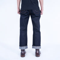 LYNX 15oz SANFORIZED SUPER DEEP INDIGO RED LINE SELVEDGE SLIM STRAIGHT CUT