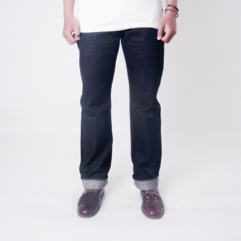 KRAKATOA 17oz UNSANFORIZED RED LINE SELVEDGE SLIM STRAIGHT CUT