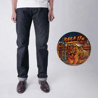 RAKA 17oz UNSANFORIZED RED LINE SELVEDGE SLIM STRAIGHT CUT