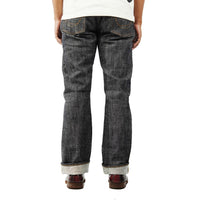 EARTHY GENOVA - Denim Selvedge HYDRA TRIACH 17 Oz Sanforized Celana Raw Jeans Pria Deep Indigo Color Triple Gold & Red Line Selvedge