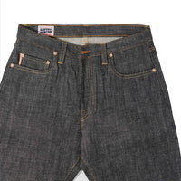 EARTHY GENOVA - Denim Selvedge HYDRA TRIACH 17 Oz Sanforized Celana Raw Jeans Pria Deep Indigo Color Triple Gold & Red Line Selvedge