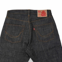 EARTHY GENOVA - Denim Selvedge HYDRA TRIACH 17 Oz Sanforized Celana Raw Jeans Pria Deep Indigo Color Triple Gold & Red Line Selvedge