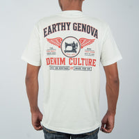EARTHY GENOVA - White T-Shirt Series