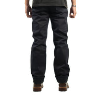 EARTHY GENOVA - Denim Selvedge JAGUAR 18 Oz Sanforized Celana Raw Jeans Pria Indigo x Indigo Color Sparkling Blue Line Selvedge