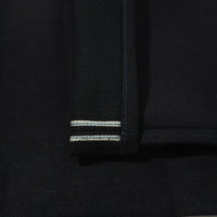 EARTHY GENOVA - Denim Selvedge JAGUAR 18 Oz Sanforized Celana Raw Jeans Pria Indigo x Indigo Color Sparkling Blue Line Selvedge