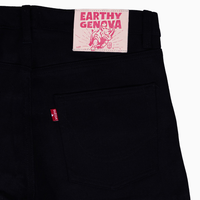 AETHER BLACK 14oz SANFORIZED SLIM FIT CUT