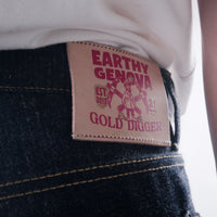 GOLD DIGGER 21oz UNSANFORIZED DOUBLE GOLD LINE SELVEDGE SLIM STRAIGHT CUT