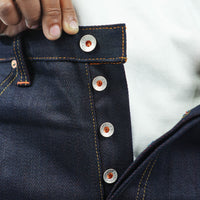 EARTHY GENOVA - HANTENGU JIN 19 Oz Indigo x Orange Color