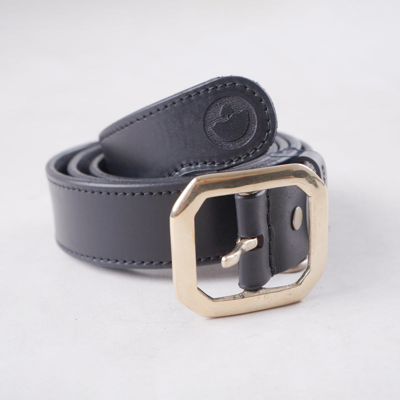 PORTLAND BLACK COLOR VEGTAN LEATHER BELT