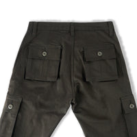 CARGO PANTS OLIVE SLIM STRAIGHT CUT