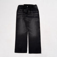 EARTHY GENOVA - SLATEWIND Trousers Black Washed Loose Denim