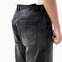 EARTHY GENOVA - RIVERTRAIL Cargo Black Washed Loose Denim