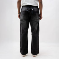 EARTHY GENOVA - SLATEWIND Trousers Black Washed Loose Denim