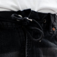 EARTHY GENOVA - ONYX ELMZ Reguler Black Washed Loose Denim