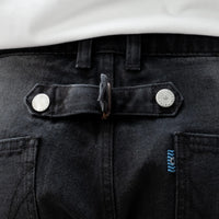 EARTHY GENOVA - ONYX ELMZ Reguler Black Washed Loose Denim