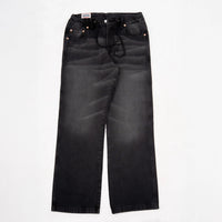 EARTHY GENOVA - ONYX ELMZ Reguler Black Washed Loose Denim